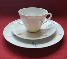 Mitterteich Bavaria német porcelán reggeliző szett csésze csészealj kistányér kávés teás