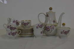 Henneberg német porcelán kávéskészlet A213