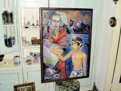 Szignózott olaj festmény