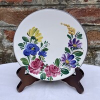 Gmundner osztrák virágmintás kerámia kistányér - tányér