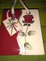 Kerámia reklámtáska  tároló vagy váza eladó  V43