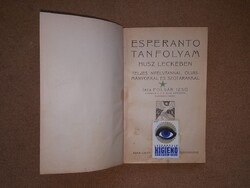 Antik / Izsó Ignác ESPERANTO / HIGIENO 1930 MATRICÁVAL / VVR