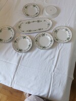 Hollóházi porcelan Erika mintas sutis keszlet