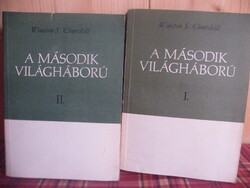 Winston S. Churchill:A második világháború I-II.-,sorszámos, zárt terjesztésű,keresk.forg. nem volt