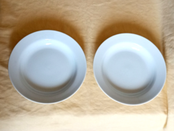 Zsolnay porcelán mély tányér 2db egyben 22x3,5cm mintamentes