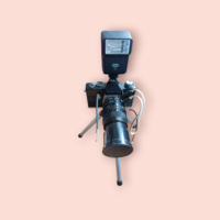 Praktica L Fényképezőgép + Objektív + Vaku + Állvány