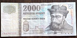 2000 forint 2010 CA 69 sorozatú