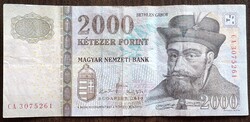 2000 forint 2010 CA 30 sorozatú
