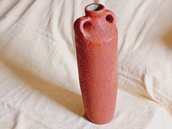 Kerámia padlóváza amfóra váza Pesthidegkúti 1960- retro 42cm magas