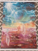 Korga György  Sci-fi Ofszet nyomat 1979