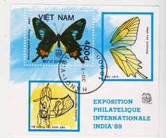 Vietnam emlékbélyeg blokk 1989