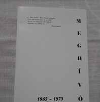 Ballagási meghívó 2.: Kiskunmajsa, 1973