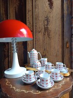 Retro Hollóházi porcelán kávéskészlet x