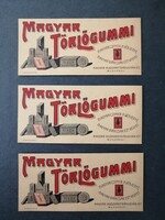 MAGYAR TÖRLŐGUMMI - RÉGI SZÁMOLÓCÉDULA, REKLÁM, MAGYAR RUGGYANTAÁRUGYÁR RT.