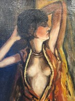 Artdeco női akt  festmény