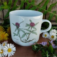 Alföldi porcelán gyógynövényes bögre botanika sorozat