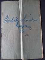 Antik Adókönyvecske bejegyzésekkel Borbély Sándor  Dunavecse 1897-1901, 2 krajcáros