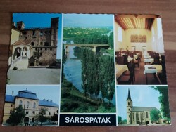 Régi képeslap, Sárospatak, használt