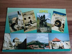 Régi képeslap, Sümeg, használt