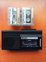 Panasonic 2 sebességes diktafon mini kazettás