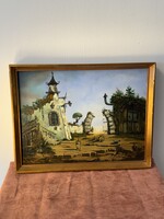 Festmény belső udvar