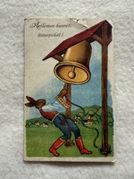 Antik grafikus Húsvéti képeslap  -  Postatiszta                             -23.