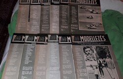 1981. MODELLEZÉS kreatív hobby újság MAGAZIN TELJES ÉVAD MELLÉKLETEKKEL GYŰJTŐI a képek szerint