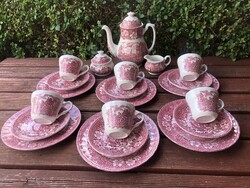 23 db-os angol "Royal Tudor Ware"porcelán reggeliző készlet.