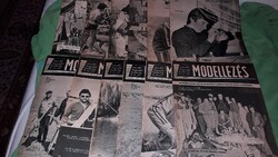 1977. MODELLEZÉS kreatív hobby újság MAGAZIN TELJES ÉVAD MELLÉKLETEKKEL GYŰJTŐI a képek szerint