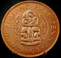 Új Zéland ½ penny, 1963 A04D3