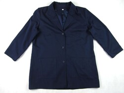 EREDETI ULLA POPKEN (XL / 2XL) ELEGÁNS ÉJ SÖTÉTKÉK HOSSZÚ UJJÚ NŐI ZAKÓ BLÉZER