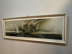 Ludvig Zoltán Modern. festmény