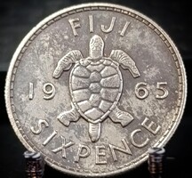 Fidzsi-szigetek 6 Penny, 1965 A04E3