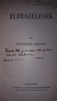 1907.Nógrádi László:Elbeszélések DEDIKÁLT példány könyv a képek szerint.LAMPEL R:T.