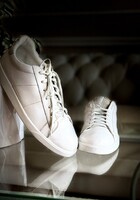 Ecco 44-es fehér, valódi bőr sneaker
