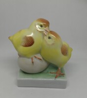 Herendi porcelán csibe pár "RITKA"!