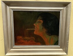 Art Deco festmény /1 Ft-ról, nincs minimálár