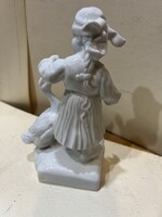 Régi porcelán figura, festetlen. 4586