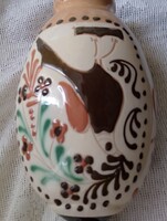 Népi kerámia Madaras kulacs