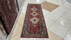 3901 Álomszép Hindu Tabríz kézi gyapjú perzsa futó szőnyeg 62X190CM INGYEN FUTÁR