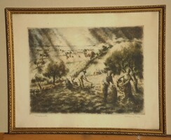 Kórusz József (1927-2010) : Krumpliszedés