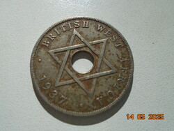 1937 1 penny Brit Nyugat Afrika VI.György