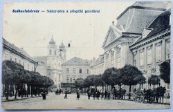 Székesfehérvár - Nádor-utca a püspöki palotával,  1919