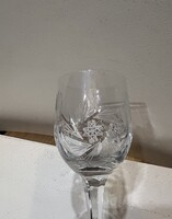 Régi kristályüveg boros pohár. 4493