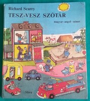 Richard Scarry: Tesz-vesz szótár / Magyar-angol-német / képes gyermekszótár