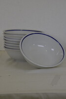 Zsolnay porcelán leveses mély tányér készlet A203