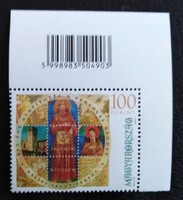 S4968kjfs /  2009 Ferences Rend ( Assisi Szent Ferenc ) bélyeg postatiszta vonalkódos jobb felső ívs