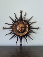 Vintage Artistic Bronze Sun, Wall Decor