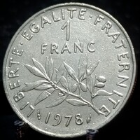 Franciaország 1 frank, 1978 A05B3