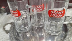 3 pcs Aranyászok 0.5 l Mugs